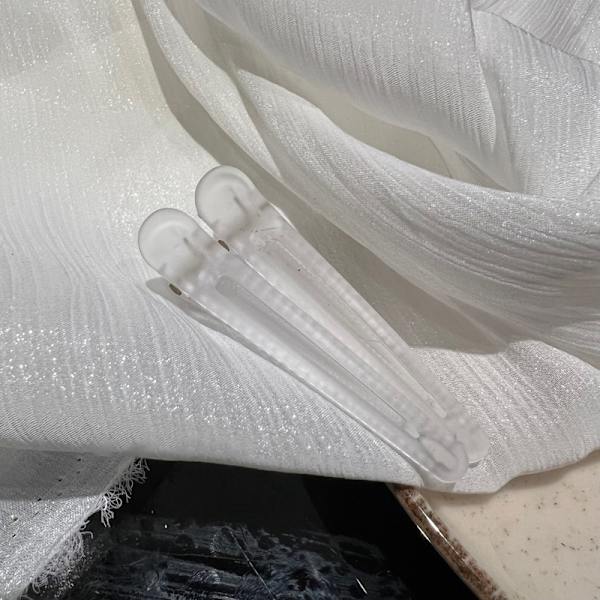 5 ST Anknäbbklämma Färgglada hårnålar Mode frisörhår White