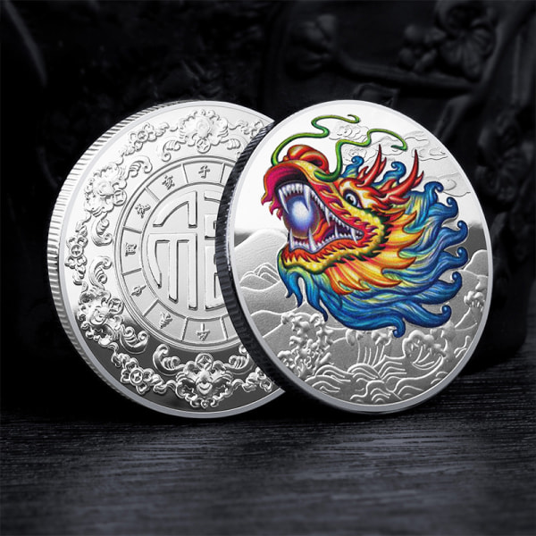 2024 New Year of the Dragon Jubileumsmynt Zodiac Collect Gold
