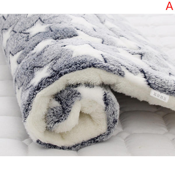 Hundsäng Pet Kudde Filt Mjuk Fleece Cat Cushion Puppy Sofa A