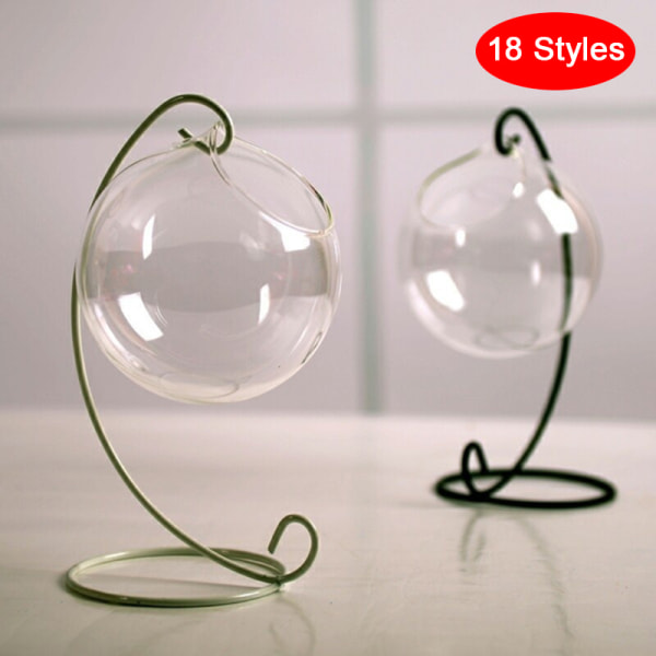 Hängande Transparent Ball Glas Flower er Vas Terrarium Landsca 10