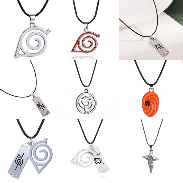 1st Anime Halsband Narutos Anime Cosplay Tillbehör Nyckelring C A8