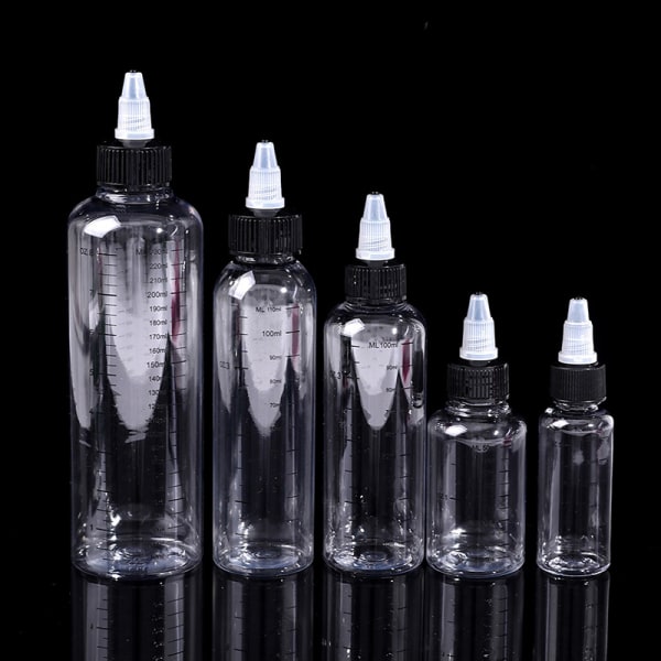 30ml-250ml Plast PET vätskekapacitet Dropper Flaskor Pigment 250ml