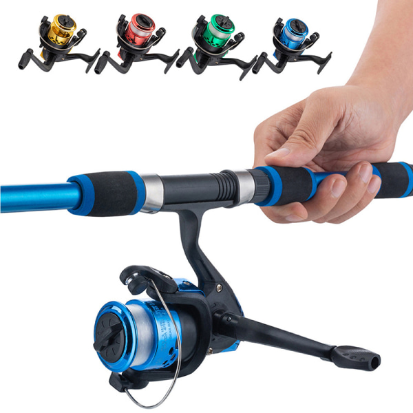 Folding Ultralight Spinning Reel 5.2:1 Spinning Fishing Reel Ca Blue