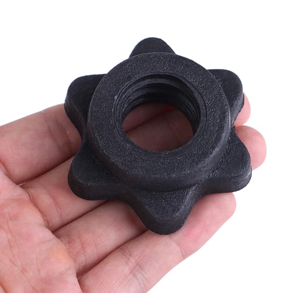 Hantel Hex Nut Hantel Rod Nut Spinlock kragar för skivstänger