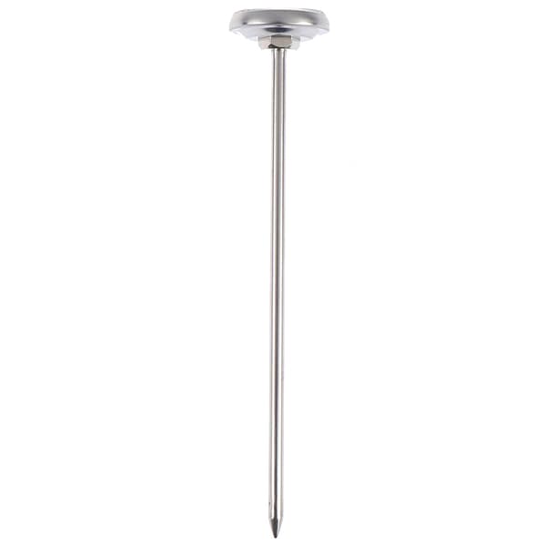 Rostfritt stål Jordtermometer 127mm Stamdisplay 0-100 grader