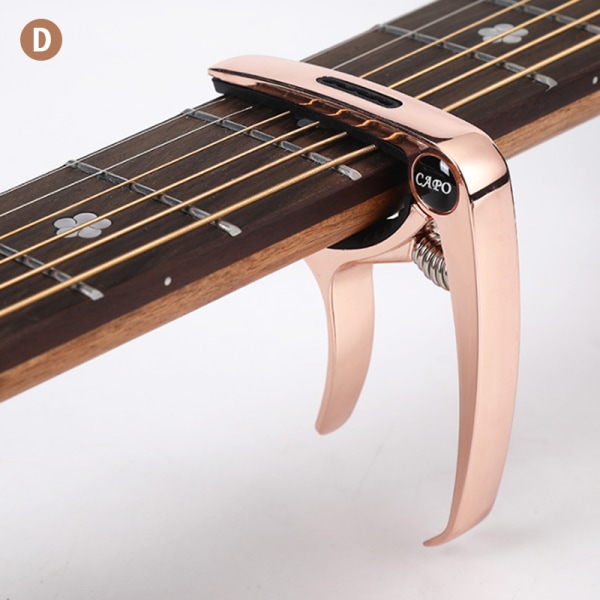 Metallgitarrcapo för akustisk/elektrisk/klassisk triggerbyte D