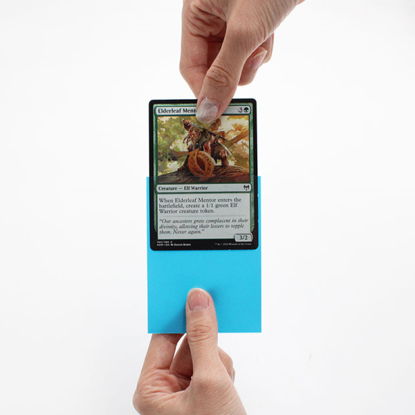 100ST Matte Färgglada Standard Size Card Sleeves TCG Trading Ca Red