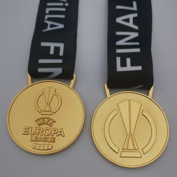 Europa League Champions Medal Metal Medalj Medaljer Guldmedalj Foo Gold