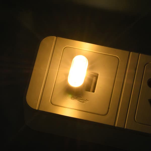 1 PC USB LED-billjus Auto Interiör Atmosfär Ljus Dekorativ White