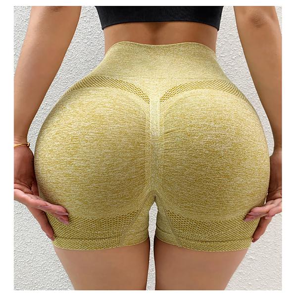 Dam Shorts Sport Shorts Dam Jogging Fitness Gym med hög midja Gray S/M