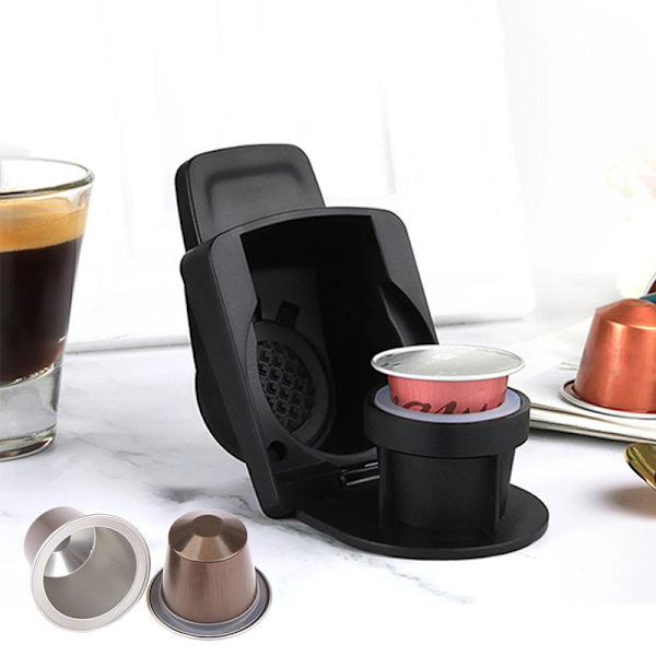 10 st Nespresso kaffekapslar kopp med gummiring och tätning Gold