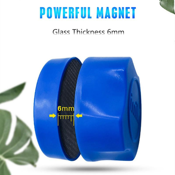 Magnetisk akvariumborste akvariumrengöring glasfönster alger c White