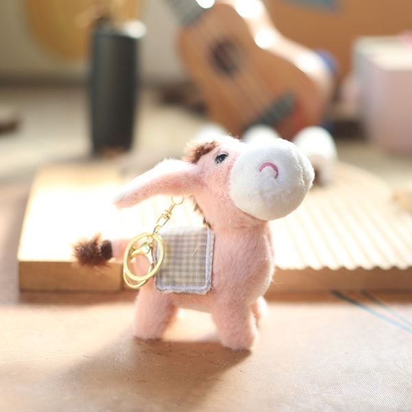 e Creative Stopped Little Donkey Doll e Animal Soft Plysh Toy F Gray