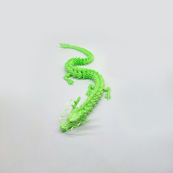 Collection Ornament Movable ed Dragon Statue 3D Printed Flexibl B2