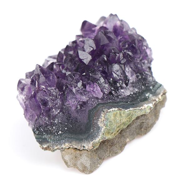 Natural Ametist Cluster Quartz Crystal Mineral Specimen Healin Medium