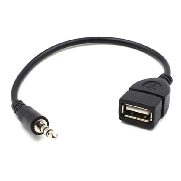 Bil MP3 Player Converter 3,5 mm Hane AUX o Jack Plug To USB 2.0