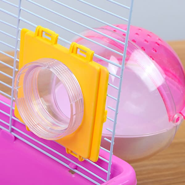 Hamstertunnel Burtunnel Externt rörgränssnitt Fitting Smal Pink