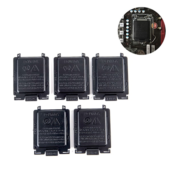 5 Styck Moderkort CPU Sockel Skydd Cover Cover one size