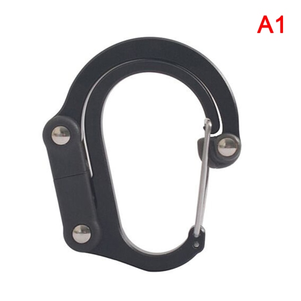 Hybrid Gear Clip - Karbinhake Roterande Krok Clip Non-Locking Str Black
