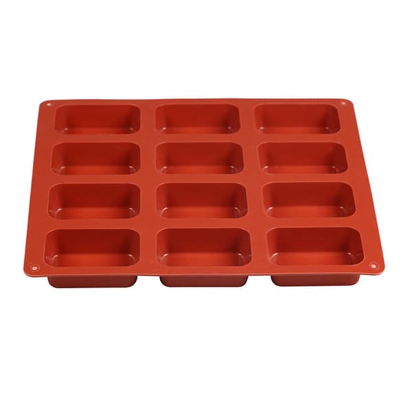 12 hålrum Non-stick Mini Brownie Pan Bröd Pan Silikon Mini