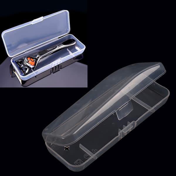 Praktisk Plast Klar Transparent Collection Razor Cont Case