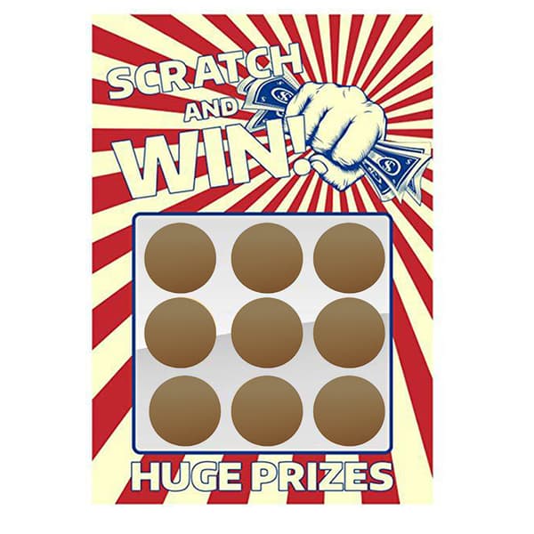 300 st Runda Scratch Off Stickers 1 tums DIY Labels Sticker för