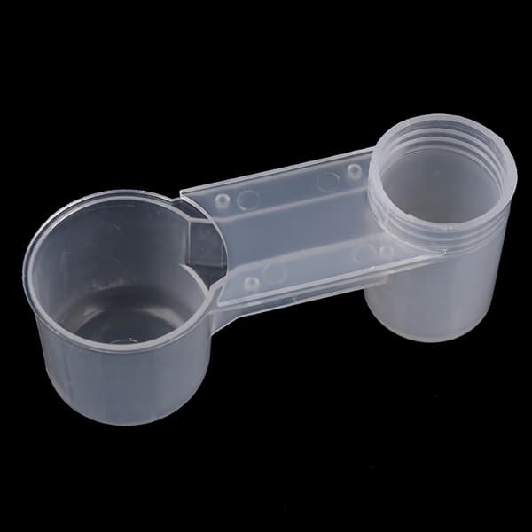 1 st Plast Pet Bird Drinker Feeder Vattenflaska Cup för Chick