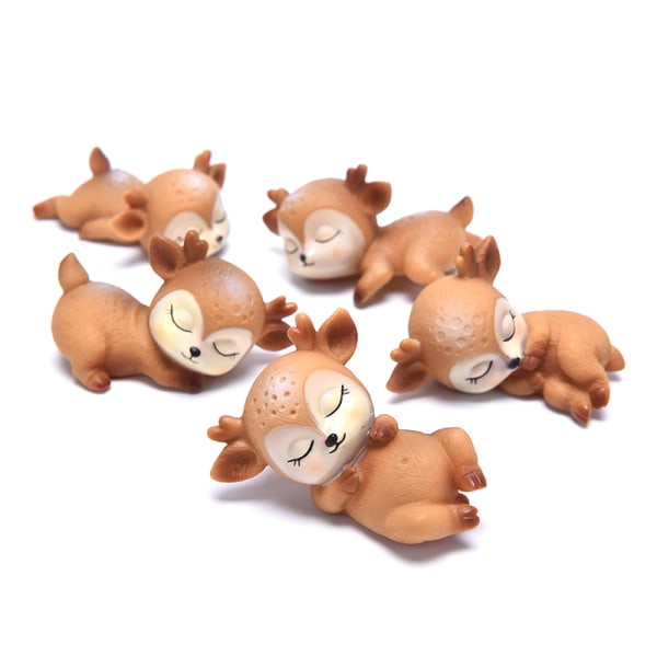 e Sleeping Baby Deer Cake Dessert Fondant Cartoon Dekoration Till Cute