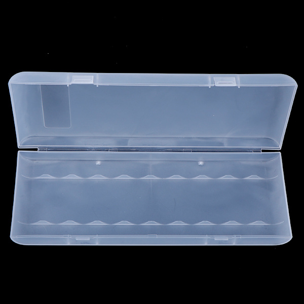 10 x18650 case box organizer vit för 1