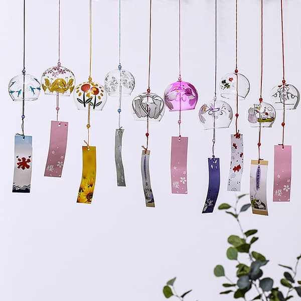 1 ST Wind Bell Japan Wind Chimes Handgjorda Glas Furin Hem Offi 1