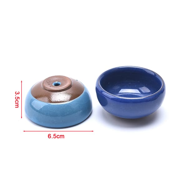 e Ice-Crack Glaze Flower Ceramics Succulent er Mini Pot Home D Red