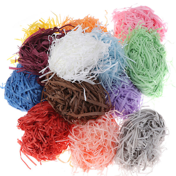 Presentbox Filler Raffia Strimlat papper Festdekoration Inslagning Champagne