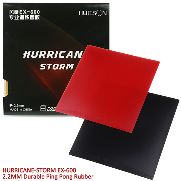1st Bordtennisracket Gummi 2,2MM Slitstark Ping Pong Gummi Red