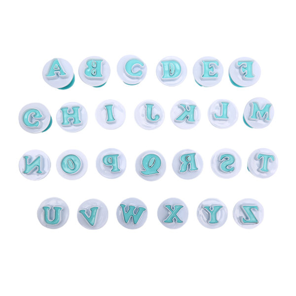 Form Kakadekorationsverktyg Alfabetsnummer Cookie ter S Uppercase Letters