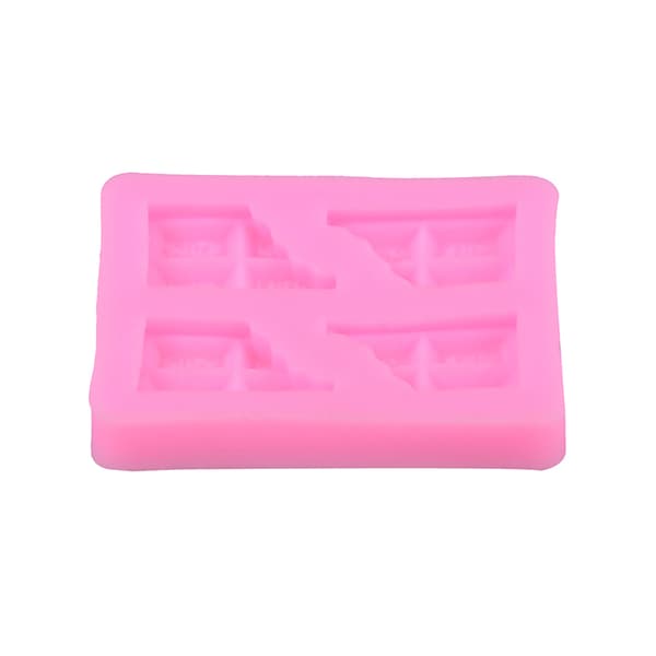 halvtabletter chokladform flytande silikonfondant molds