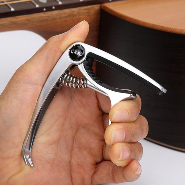 Metallgitarrcapo för akustisk/elektrisk/klassisk triggerbyte G