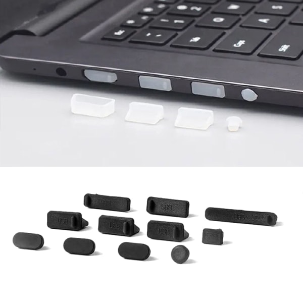 Mjuk silikon antidammpluggar Set för Book Air13.6 M2 A for 2016 Touch bar