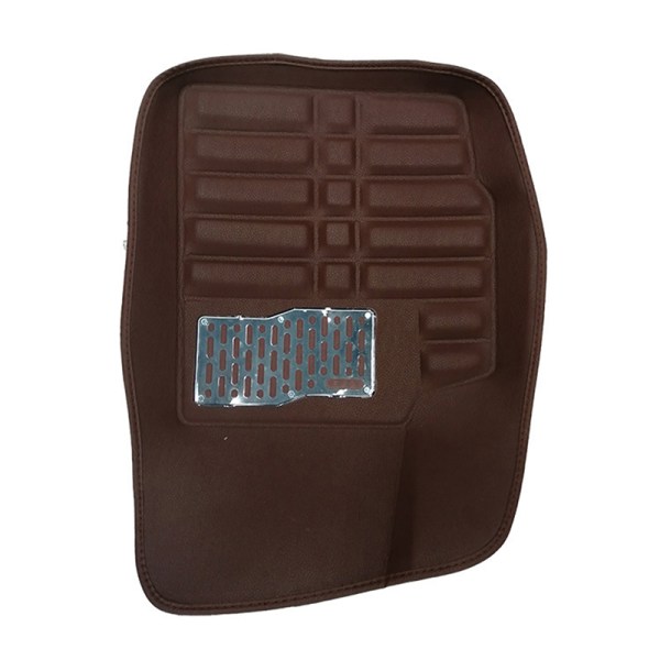 5 st Auto Golvmattor Fotmattor Mattor Bilstyling för Duster P Brown