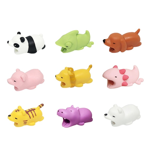 e Cartoon Animal Cable Organizers Cable Saver Cover Laddare Lin E