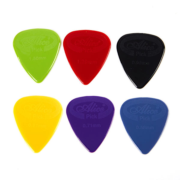 10 stycken Alice Guitar Pick Halkfri Nylon Mediator Akustisk El 0.71mm