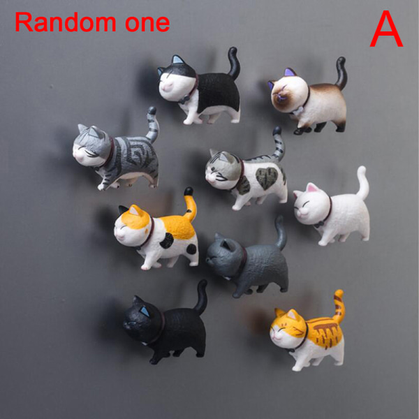 Creative 3D Mask Cat Kylskåpsmagneter Office Magnet Paste H A