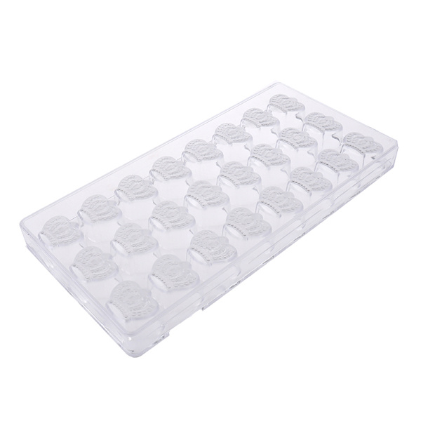 3D Choklad Godis Bars Molds Bricka Plast Form Blommor Bakning E