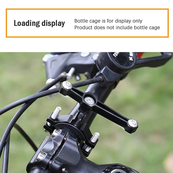 1Set Cykel Vattenflaskhållare Adapter Motorcykel MTB Ke Black