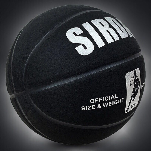 Mjuk basket i mikrofiber storlek 7 Slitstark Anti-Slip Outd Black