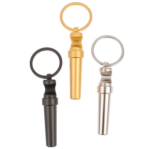 3 i 1 flasköppnare nyckelring Bärbar utomhus mini vinöl C Black