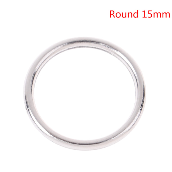 100 Silver metall bh-rem justeringsreglage/krokar/o-ringunderkläder Round15mm