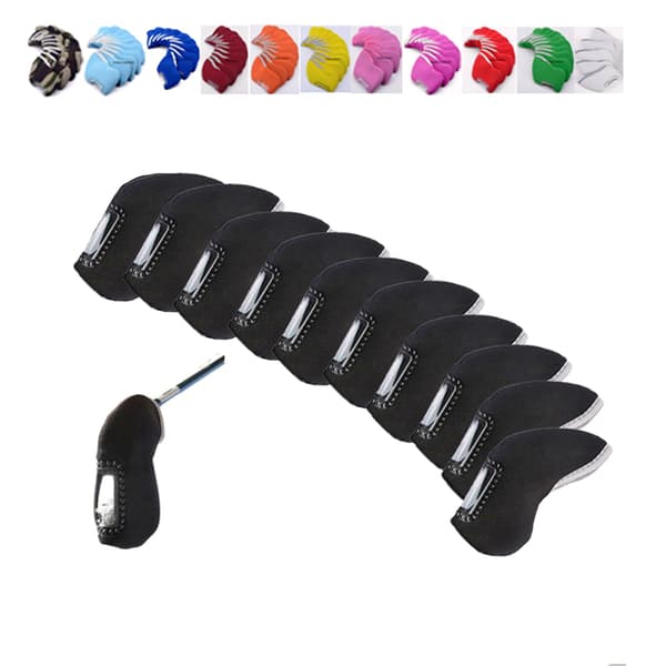 10st/ set Broderinummer Golf Iron Head Covers Iron Headover A9