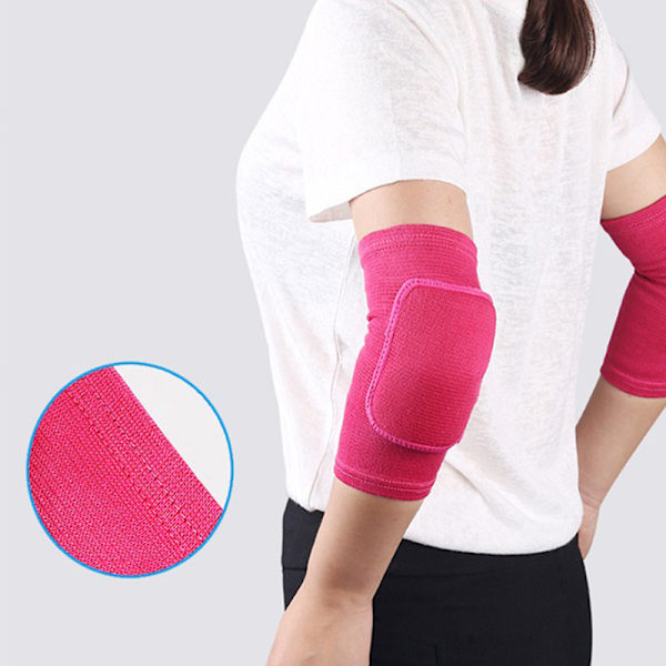2 ST Elastiska armbågsskydd förtjockade svamparmbågsknäskydd Gray XS