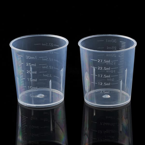 20st 30ml Plast Graduated Mätkopp Vätskebehållare Epo 20pcs