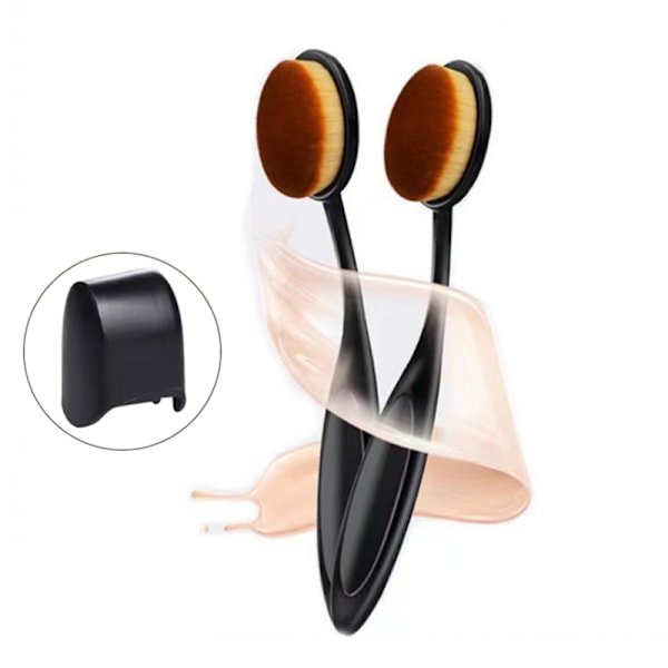 1 ST Tandborsteformad sminkborste Kabuki Liquid Foundation B